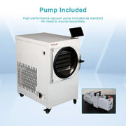 Comprehensive product view and setup components for StonyLab Food Freeze Dryer with Vacuum Pump