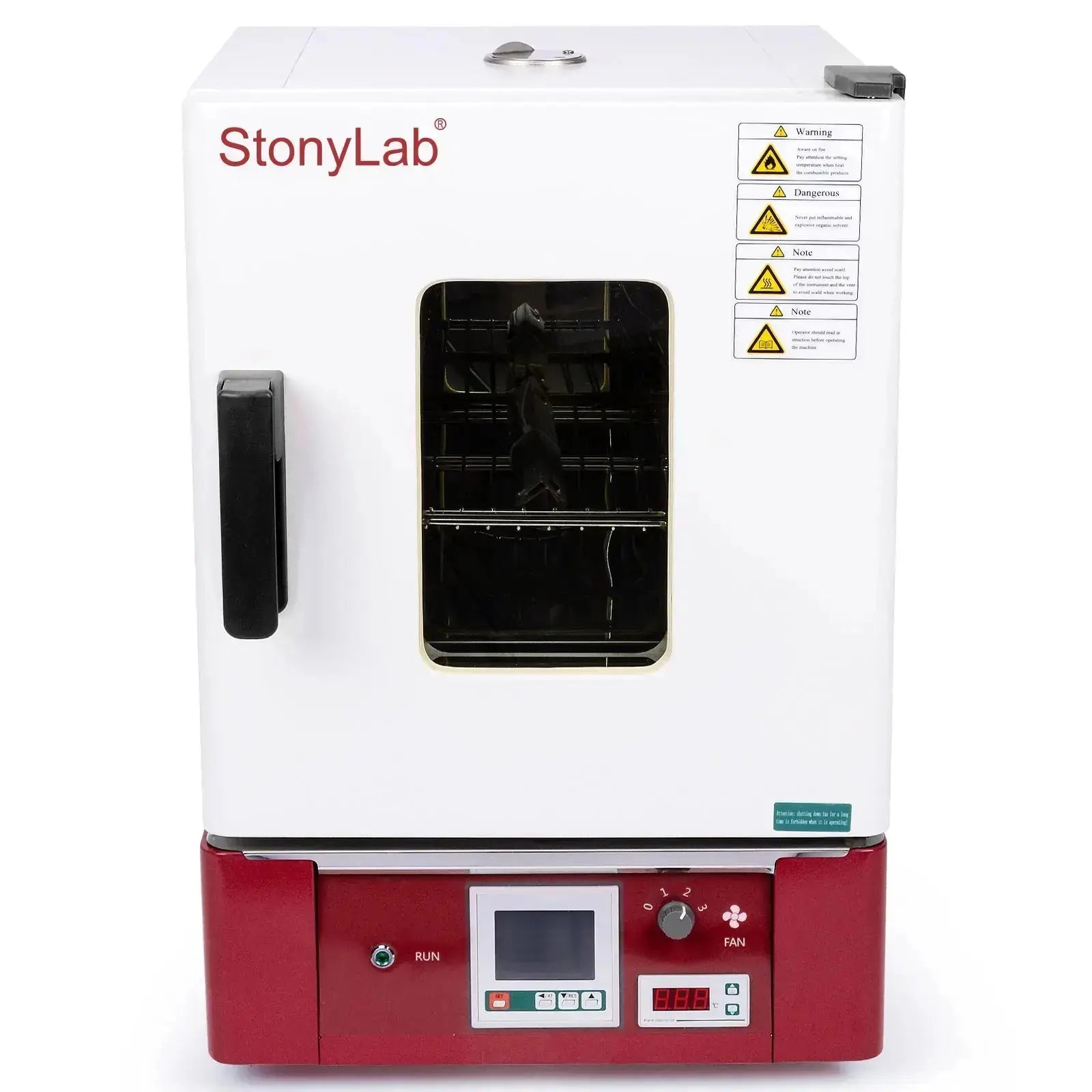 Comprehensive product view and setup components for StonyLab Forced Air Convection Drying Oven