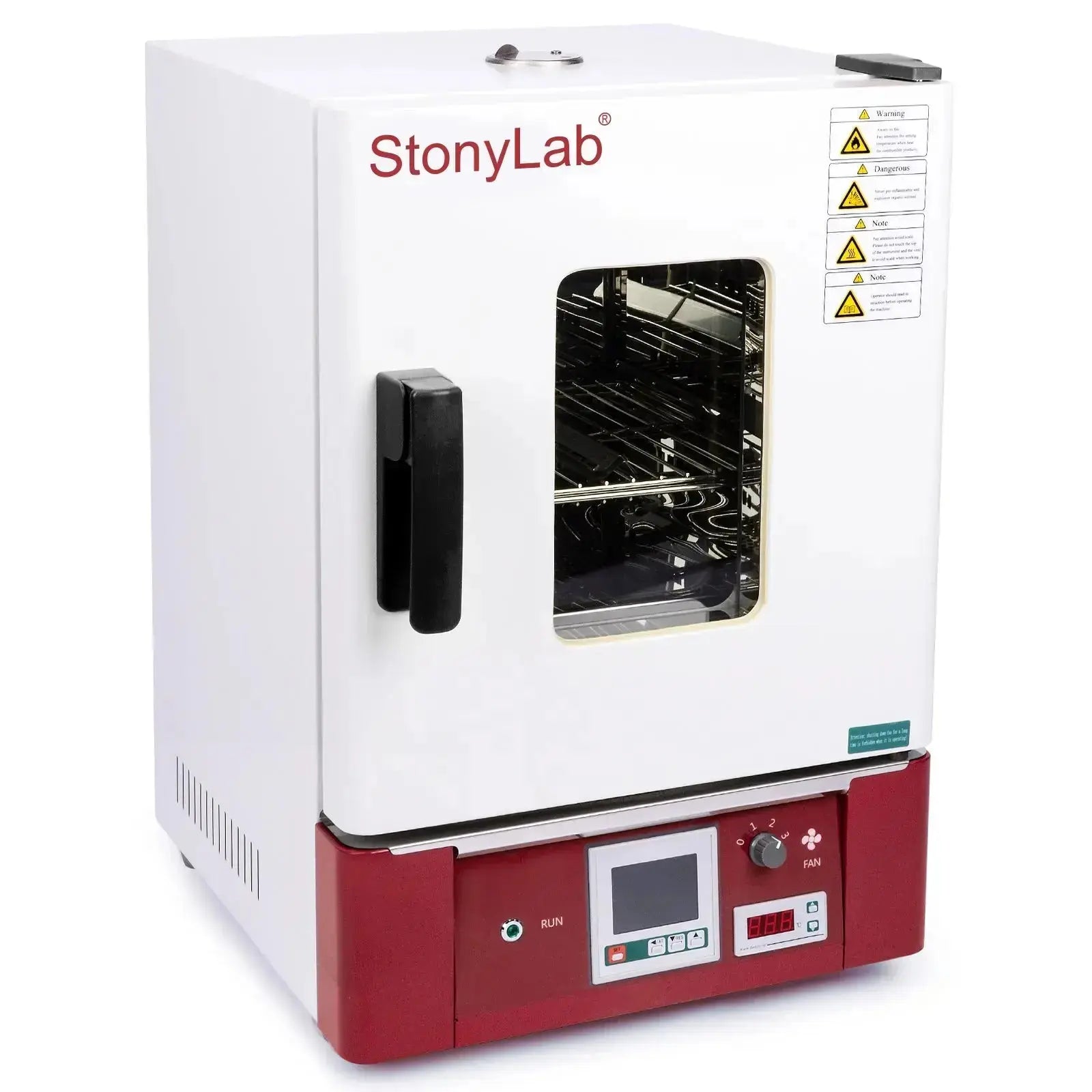 Comprehensive product view and setup components for StonyLab Forced Air Convection Drying Oven