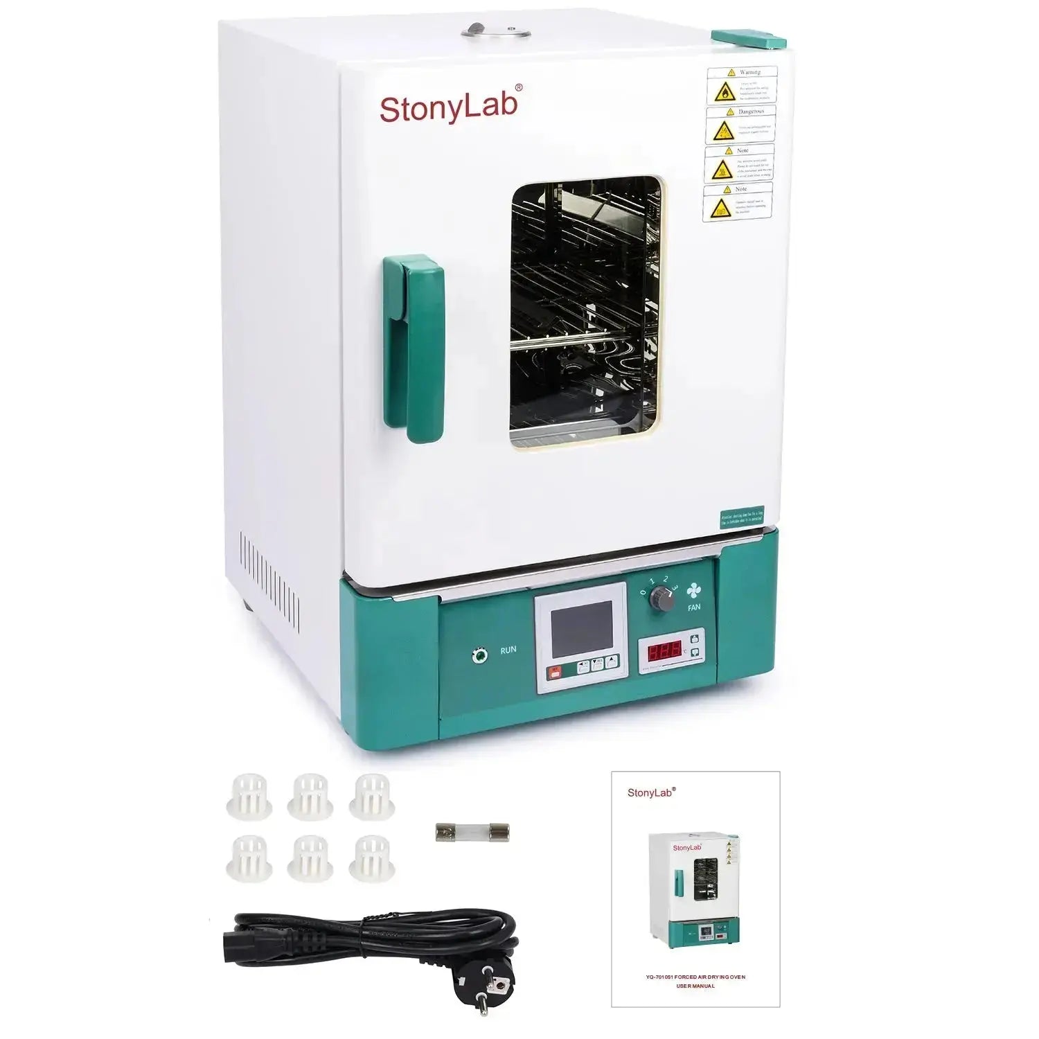 Comprehensive product view and setup components for StonyLab Forced Air Convection Drying Oven