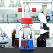 Comprehensive product view and setup components for StonyLab Gas Washing Bottle with Straight Dispersion Tube