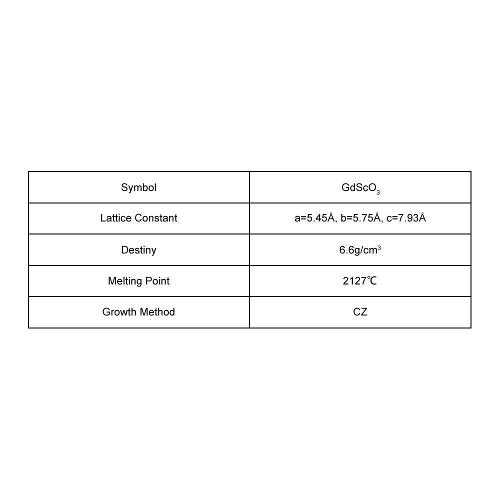 GdScO3 Crystal Substrate GdScO3