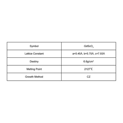 GdScO3 Crystal Substrate GdScO3