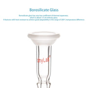 StonyLab #15 O-Ring joint to 10 mm Serrated Hose Connection Adapter heavy duty chemical processing configuration