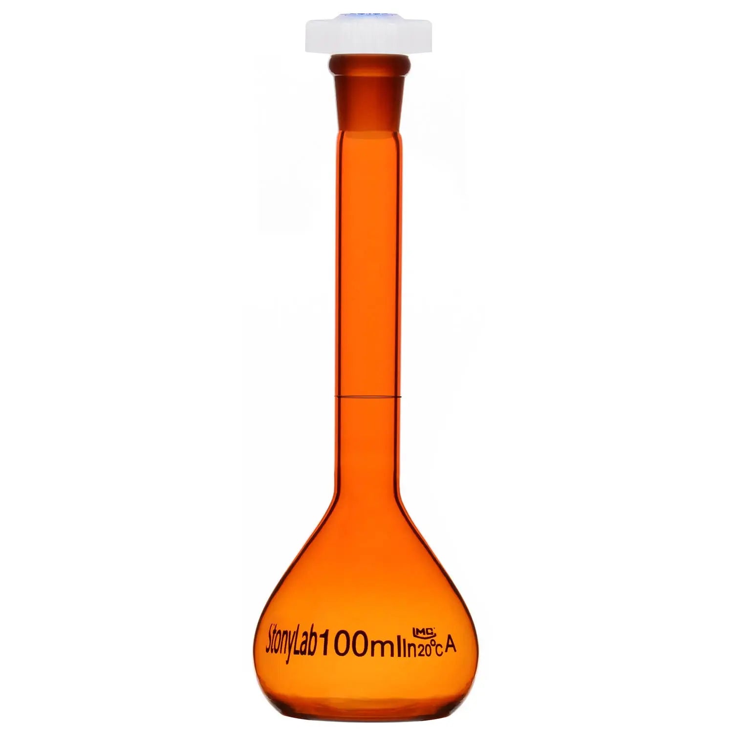 StonyLab Amber Volumetric Flask for professional laboratory applications