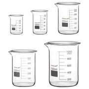 StonyLab Glass Beaker Set for professional laboratory applications