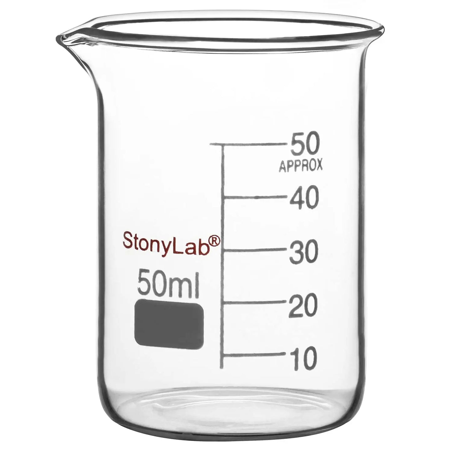 Glass Beaker, 50-3000 ml - StonyLab Beakers 50-ml