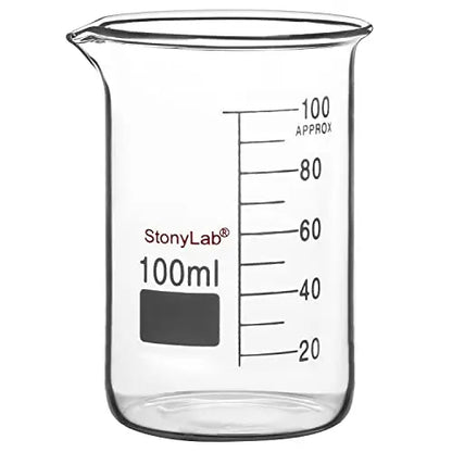 Glass Beaker, 50-3000 ml - StonyLab Beakers 100-ml