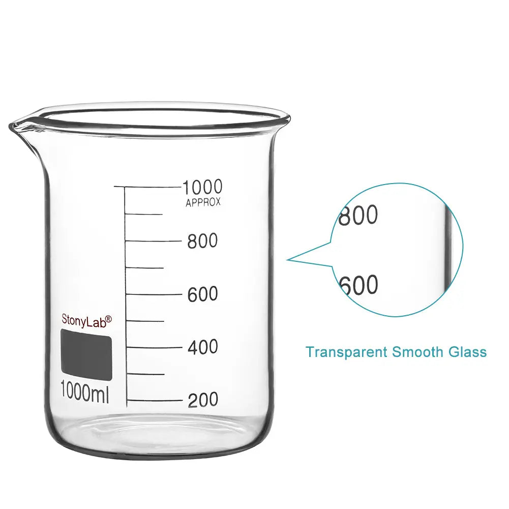 Detailed structural assembly component for StonyLab Glass Beaker