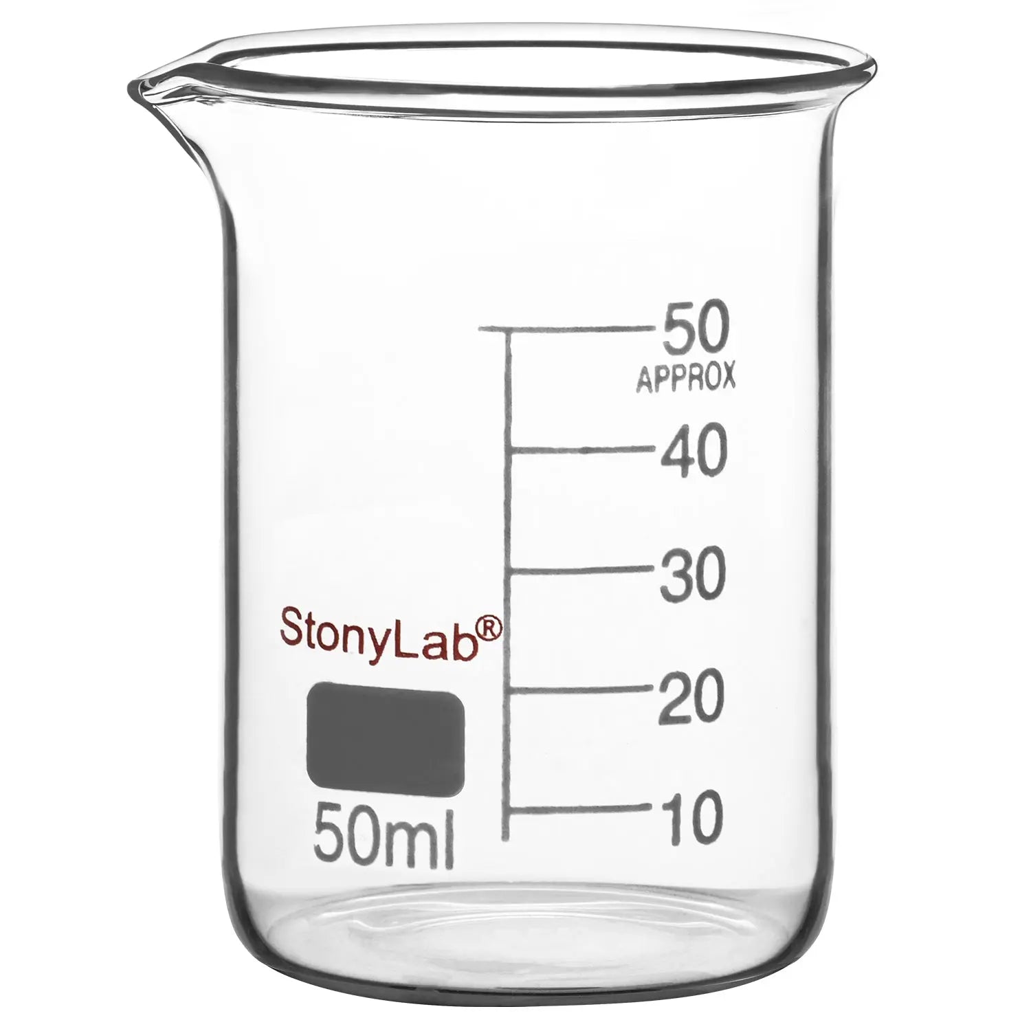 Comprehensive product view and setup components for StonyLab Glass Beaker