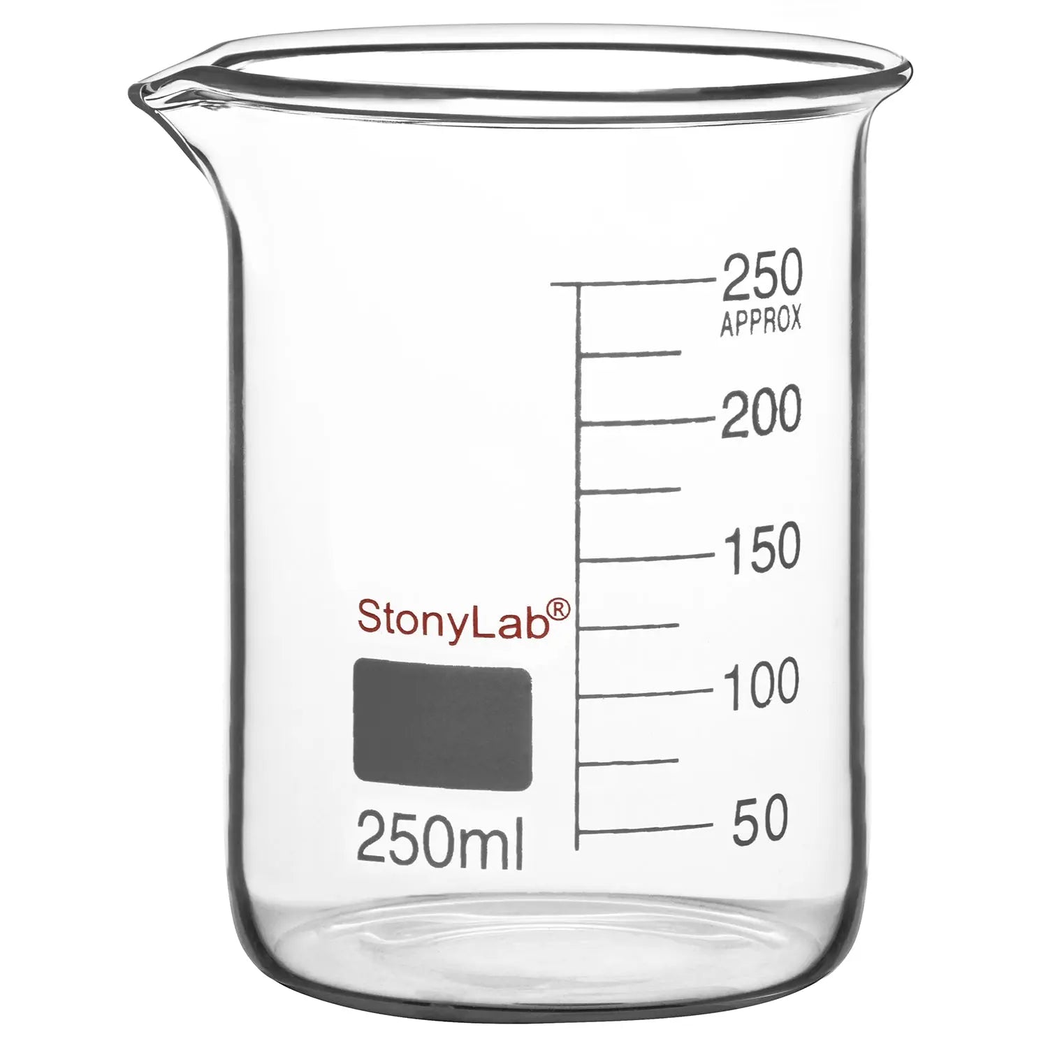 Comprehensive product view and setup components for StonyLab Glass Beaker