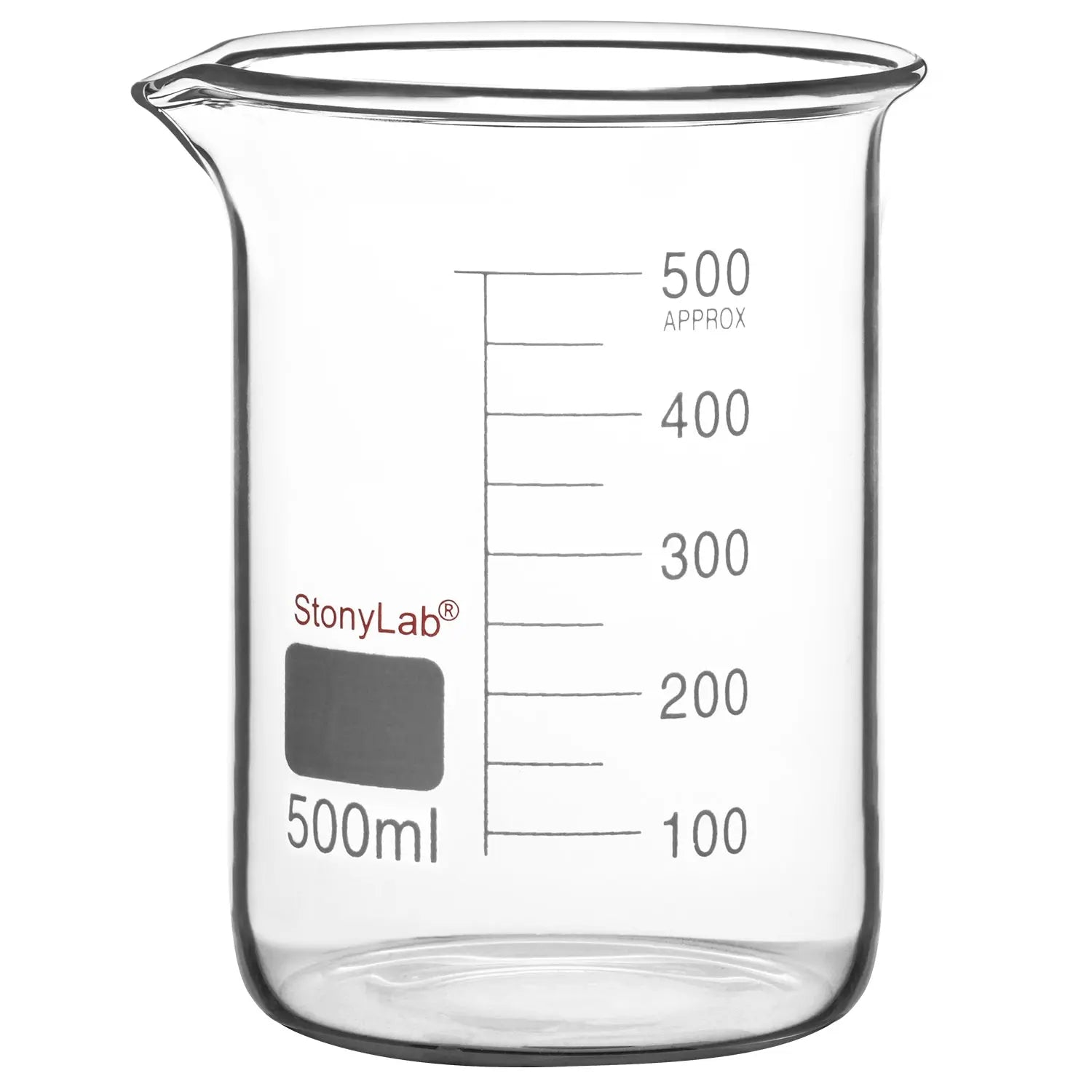 Comprehensive product view and setup components for StonyLab Glass Beaker