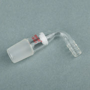 Alternative angle showing underlying build quality of StonyLab Glass Bent Vacuum Adapter with G1 Type Frit