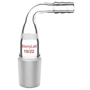 Comprehensive product view and setup components for StonyLab Glass Bent Vacuum Adapter with G1 Type Frit