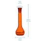 Glass Brown Volumetric Flask, Class A, 10 ml - StonyLab Flasks - Volumetric 