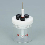 Alternative angle showing underlying build quality of StonyLab Glass Carbon Disk Electrode
