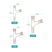 Close-up view showing the precise design and material of StonyLab Glass Connecting Adapter