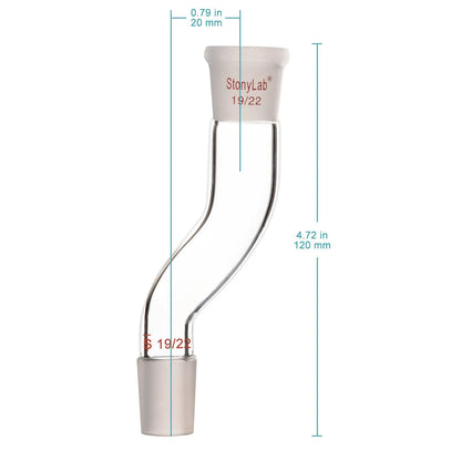 Glass Connecting Adapter, Offset Adapter with Standard Joints Adapters - Connecting