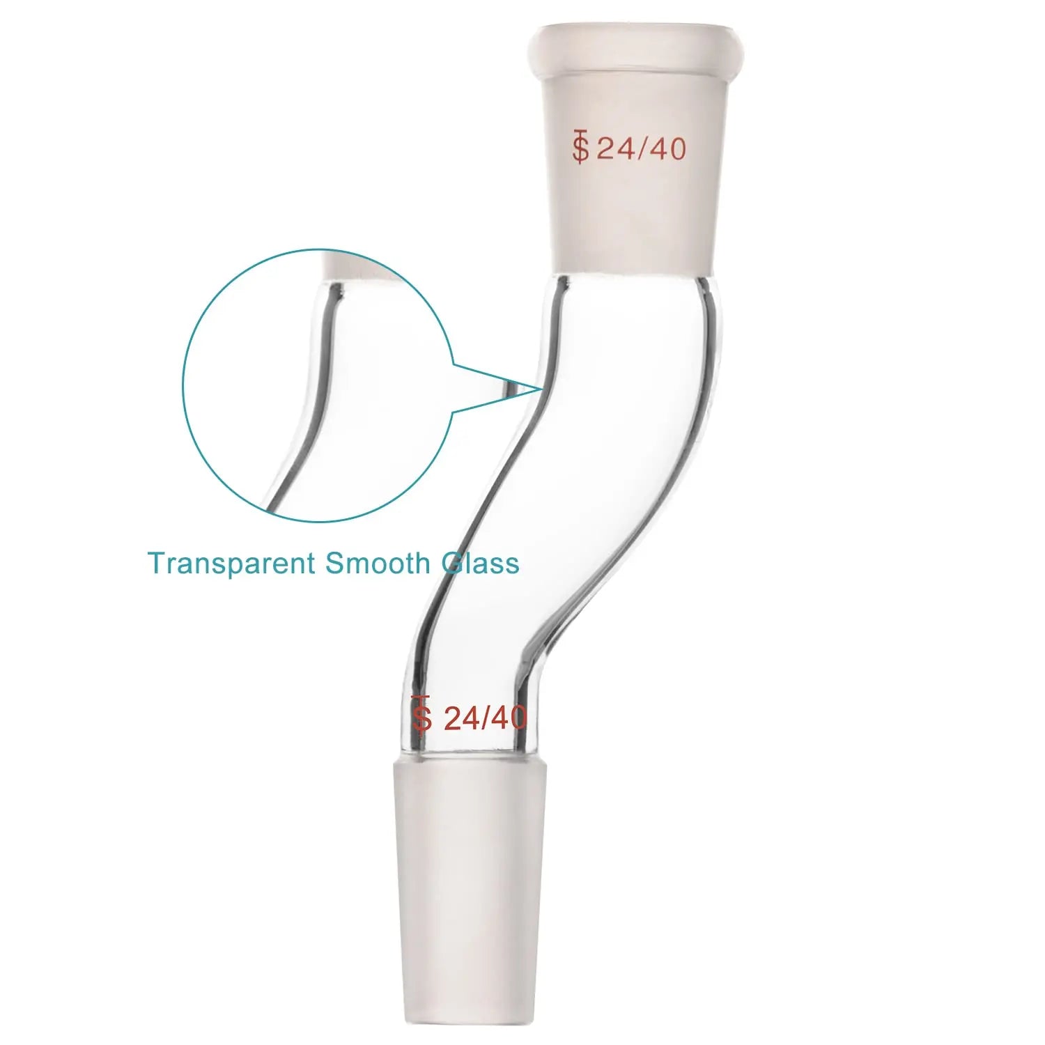 Glass Connecting Adapter, Offset Adapter with Standard Joints Adapters - Connecting