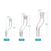 Close-up view showing the precise design and material of StonyLab Glass Connecting Adapter