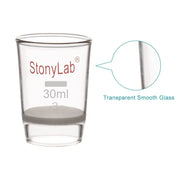 StonyLab Glass Crucible Gooch Filter Crucible with Fritted Disc heavy duty chemical processing configuration