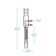 Glass Dimroth Coil Reflux Condenser 