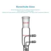 Glass Dimroth Coil Reflux Condenser with 24/40 Joints and Hose Connections Condensers-Graham Condensers