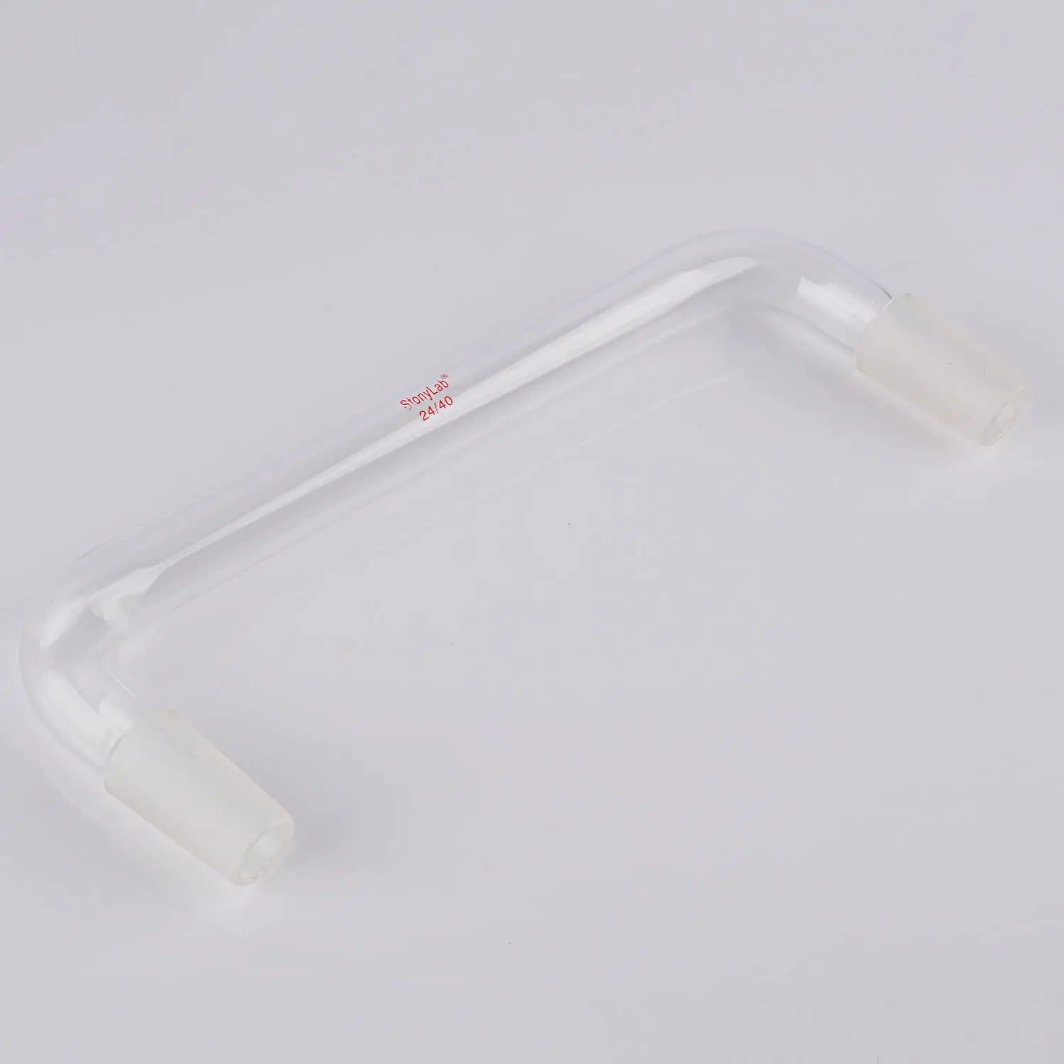 Detailed structural assembly component for StonyLab Glass Distilling Adapter with 75 Degree and 105 Degree Bent