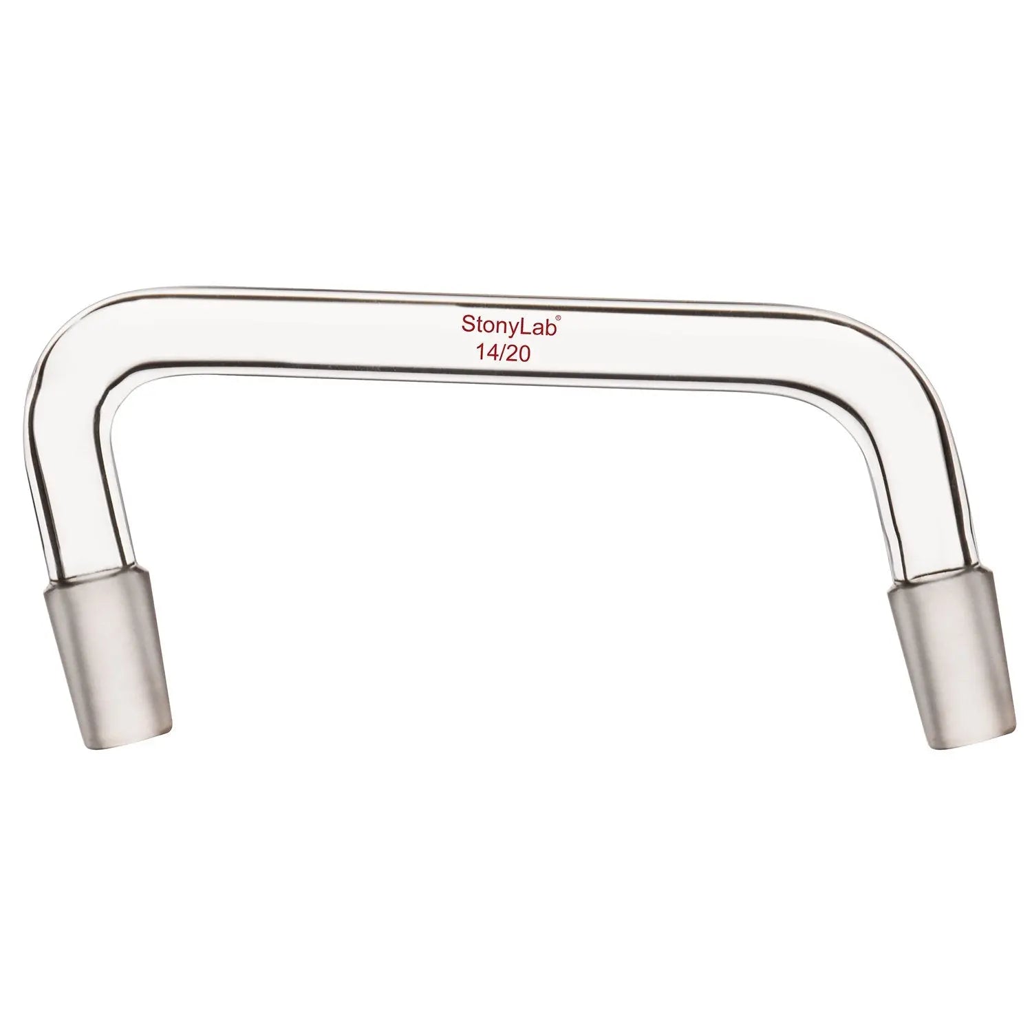 Comprehensive product view and setup components for StonyLab Glass Distilling Adapter with 75 Degree and 105 Degree Bent