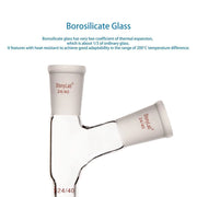 Side view and dimensional layout of the durable StonyLab Glass Connecting Adapter