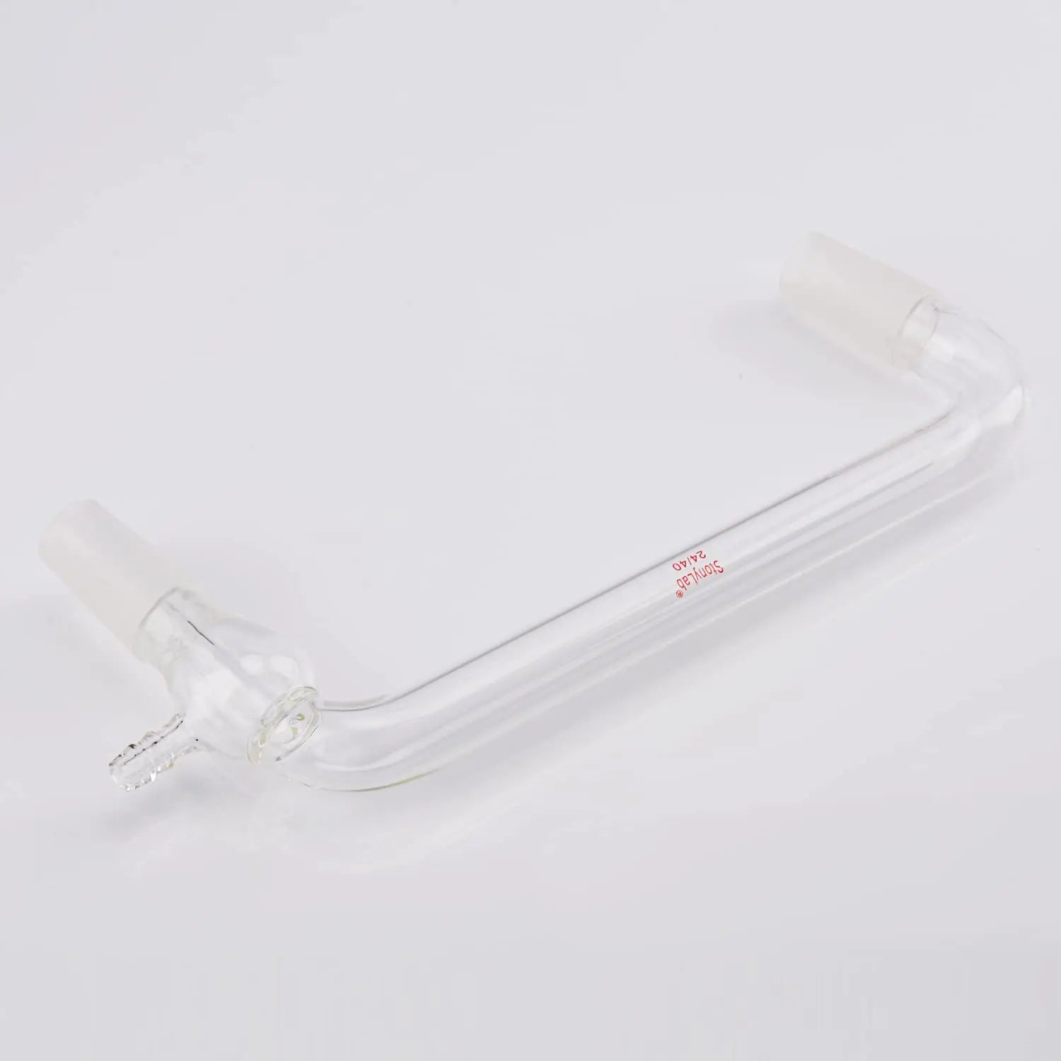 Side view and dimensional layout of the durable StonyLab Glass Distilling Adapter