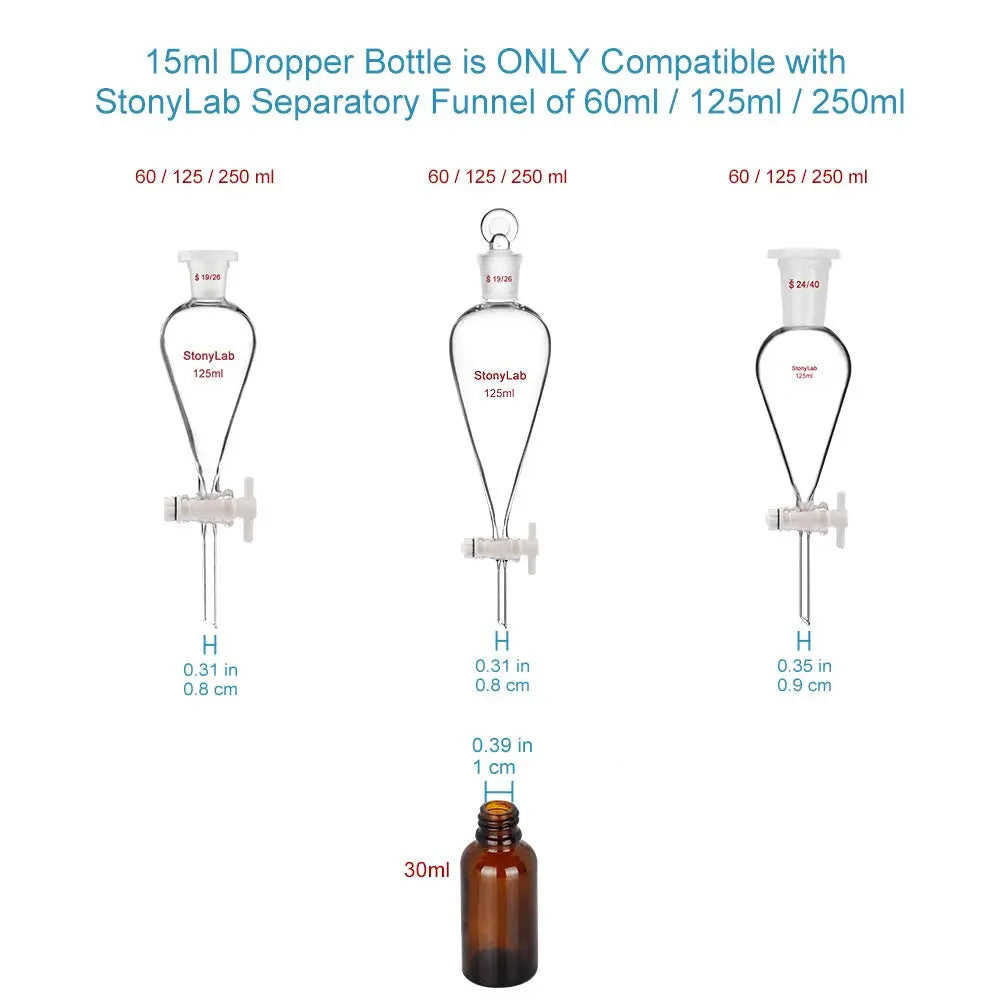 Glass Dropper Bottle, 30 ml Bottles - Dropper Bottles