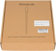 Alternative angle showing underlying build quality of StonyLab Glass Dropper Pipettes Set (0.5 ml