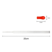 Close-up view showing the precise design and material of StonyLab Glass Dropper Pipettes Set