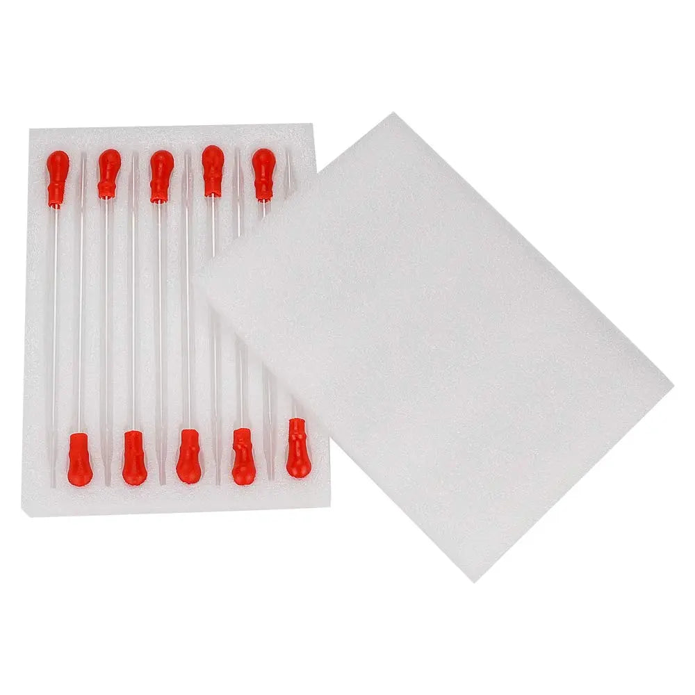 Side view and dimensional layout of the durable StonyLab Glass Dropper Pipettes Set