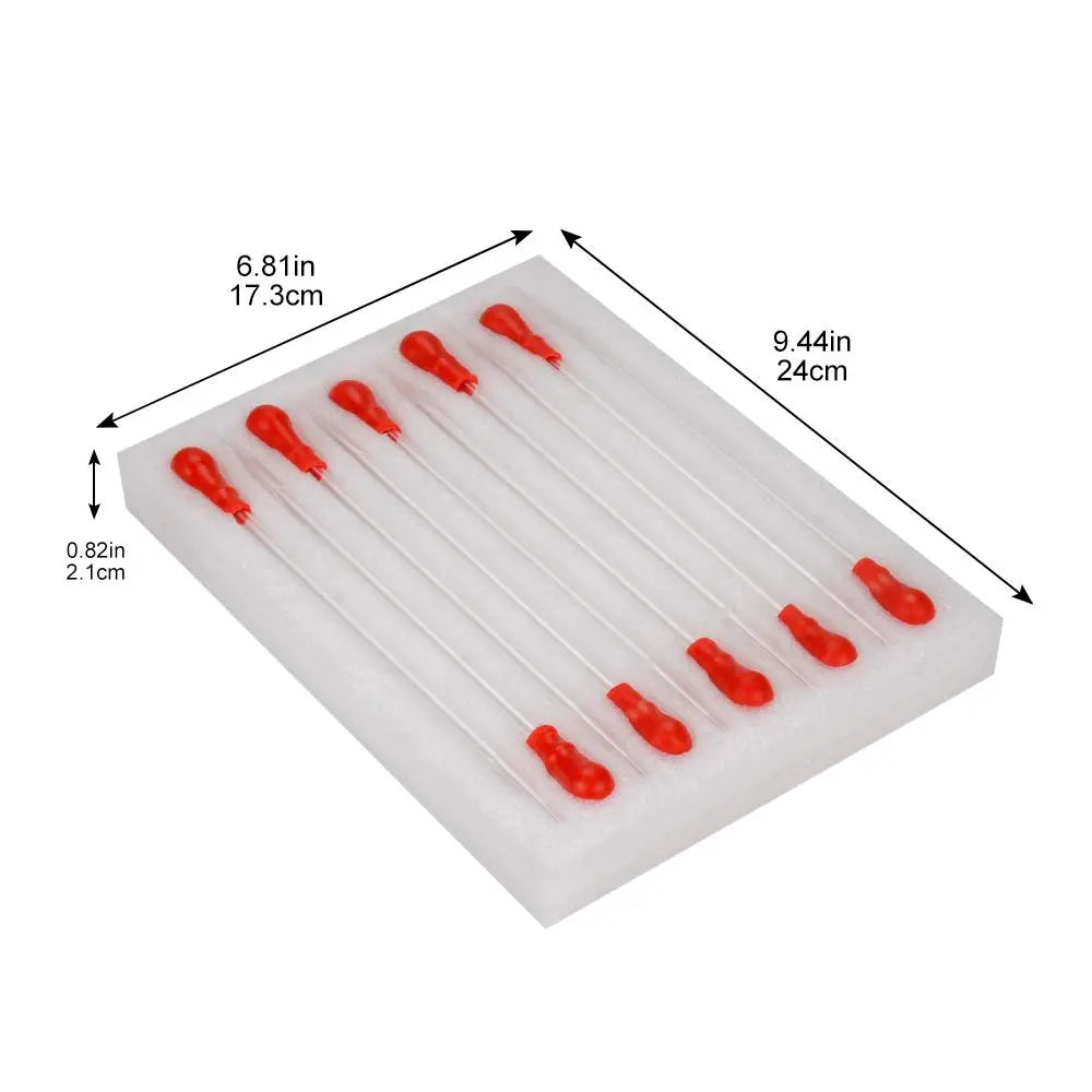 Glass Dropper Pipettes Set, Non-Graduated, 3ml, 10 Pack Pipettes & Syringes