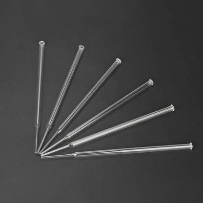 Glass Dropper Pipettes, Non-Graduated, 1ml-3ml, 100 Pack Pipettes & Syringes