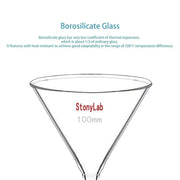 Detailed structural assembly component for StonyLab Glass Funnel Set