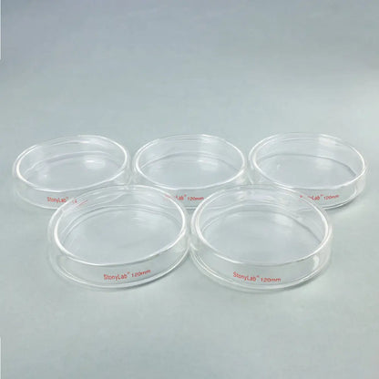 Glass Petri Dish, 5 pack Petri Dishes