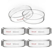 Comprehensive product view and setup components for StonyLab Glass Petri Dishes with Clear Lid