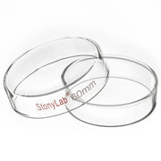 Comprehensive product view and setup components for StonyLab Glass Petri Dishes with Clear Lid