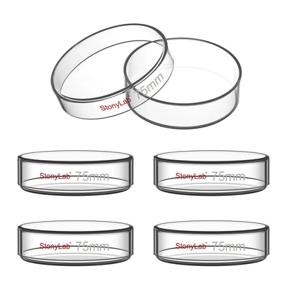 Glass Petri Dishes with Clear Lid, 60-120 mm Cell Culture-Dish