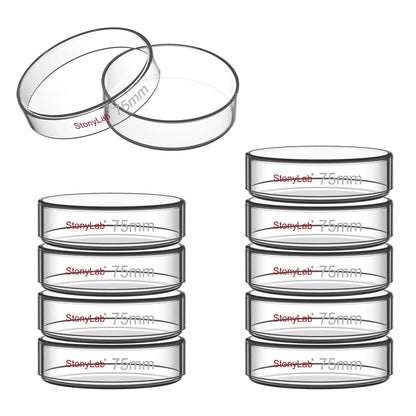 Glass Petri Dishes with Clear Lid, 60-120 mm Cell Culture-Dish