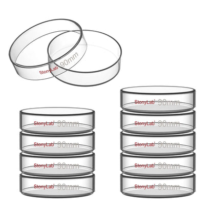 Glass Petri Dishes with Clear Lid, 60-120 mm Cell Culture-Dish