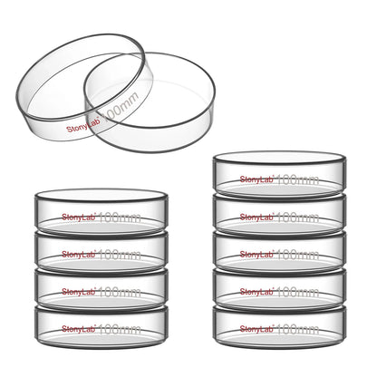 Glass Petri Dishes with Clear Lid, 60-120 mm Cell Culture-Dish