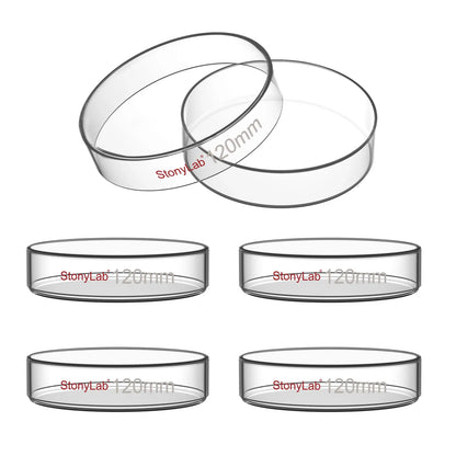 Glass Petri Dishes with Clear Lid, 60-120 mm Cell Culture-Dish
