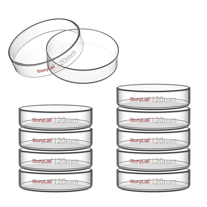 Glass Petri Dishes with Clear Lid, 60-120 mm Cell Culture-Dish