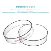 Glass Petri Dishes with Clear Lid, 60-120 mm Cell Culture-Dish