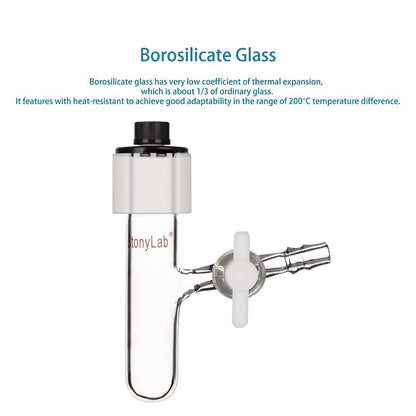 Glass Sealed Electrolytic Cell with PTFE Lid for Electrochemistry Electrochemistry - Electrolyzer