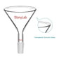 Glass Short Stem Powder Funnel with 100 mm Top Outer Dimension Funnels - Glass/Powder/Weighing/Equalizing